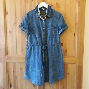 DENIM DRESS with front buttons